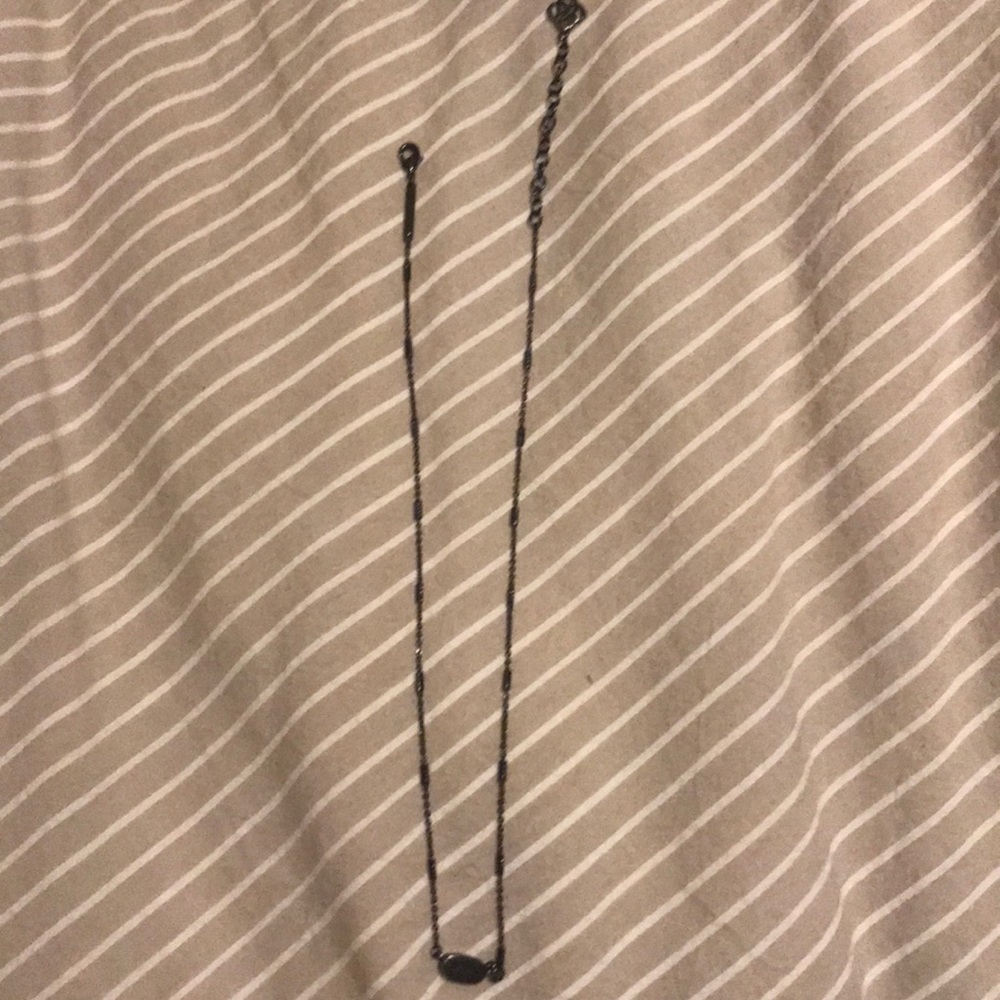 Kendra Scott Gun Metal Necklace